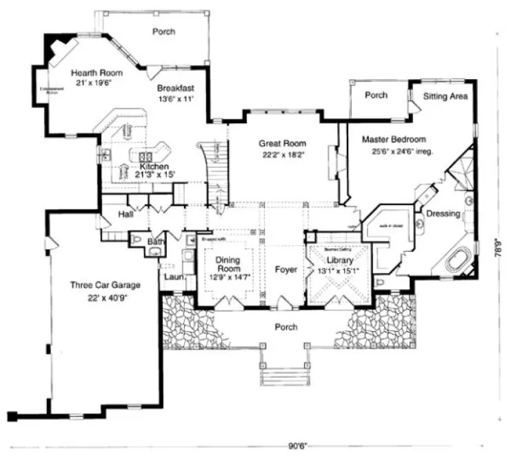 Main Floor Plan for House Plan #539620