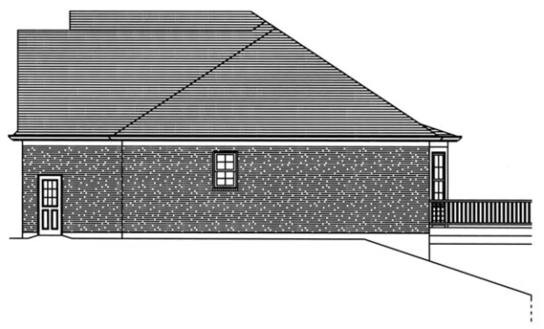 Right Elevation for House Plan #538440