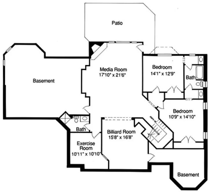 Basement Plan for House Plan #537510