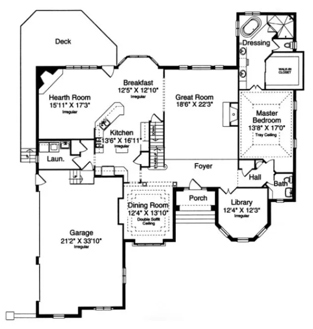 Main Floor Plan for House Plan #538220