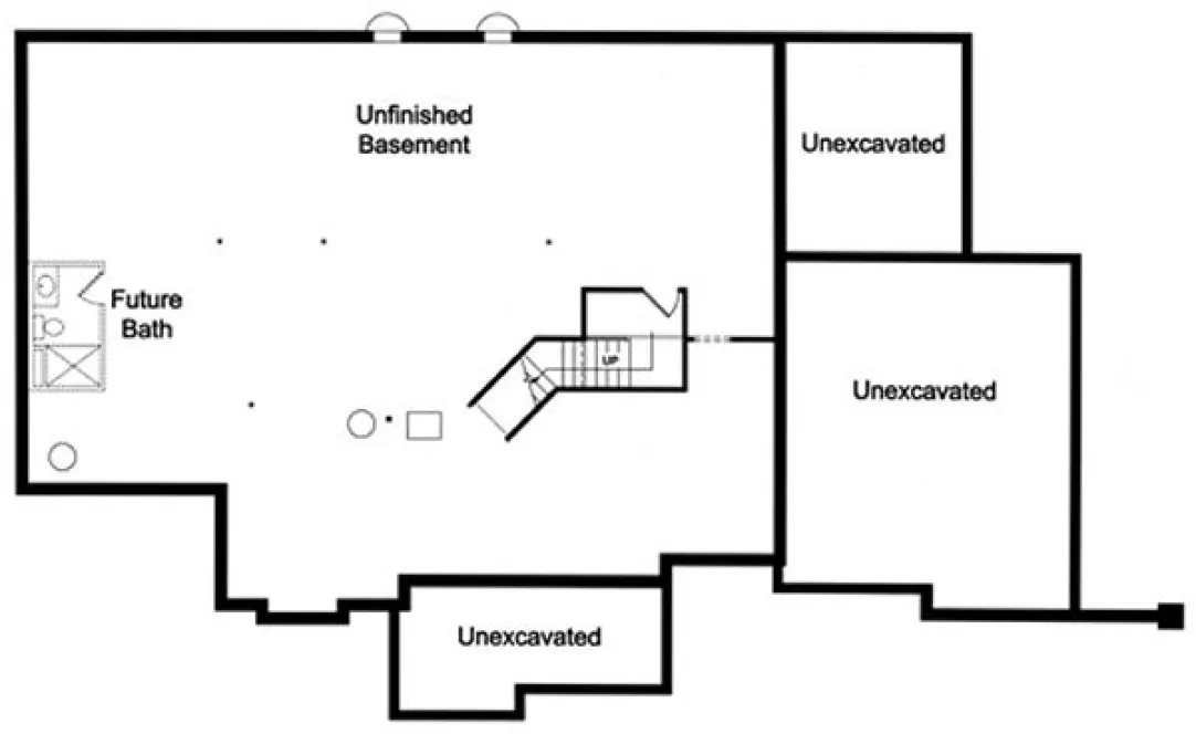 Basement Plan for House Plan #532750