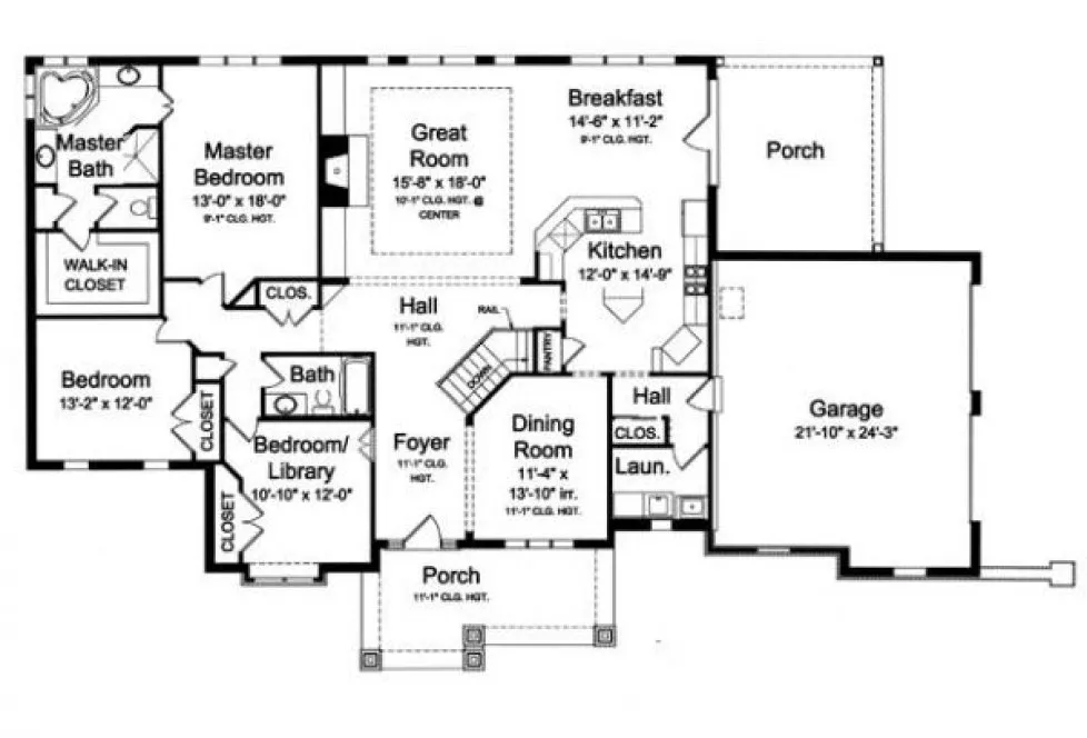 Main Floor Plan for House Plan #532750