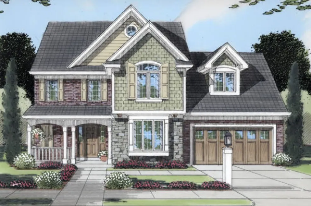 Full Rendering for House Plan #532340