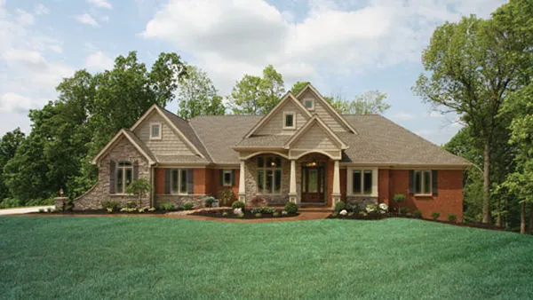 Full Rendering for House Plan #536250