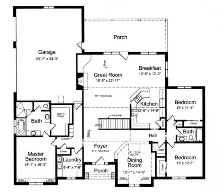 Main Floor Plan for House Plan #533050