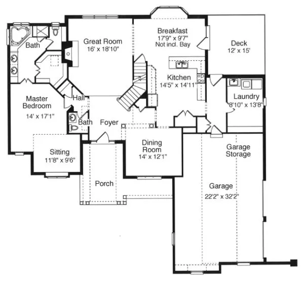 Main Floor Plan for House Plan #533450
