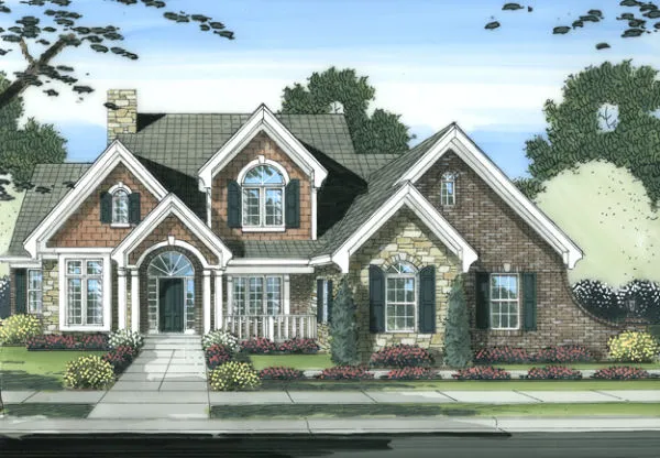 Full Rendering for House Plan #533450