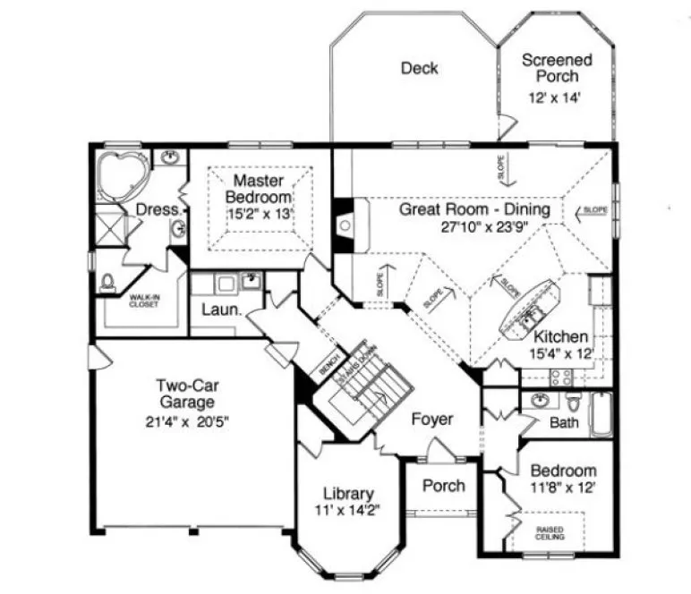 Main Floor Plan for House Plan #536330