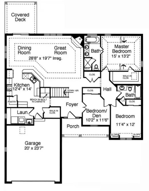 Main Floor Plan for House Plan #533840