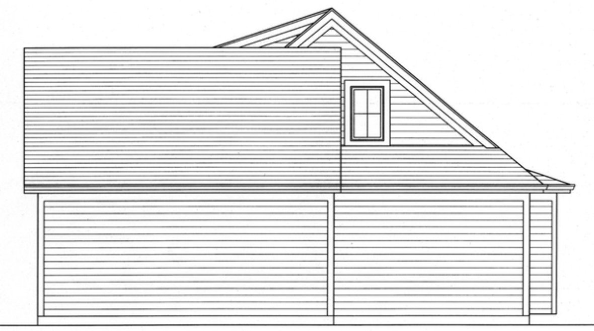 Right Elevation for House Plan #534661