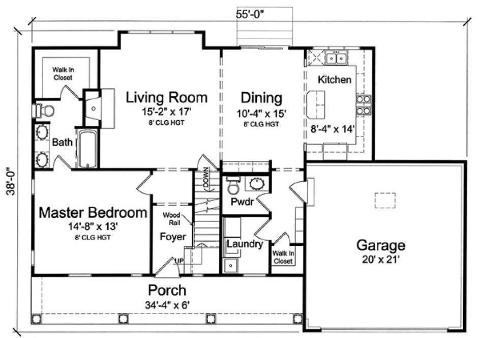 Main Floor Plan for House Plan #534661