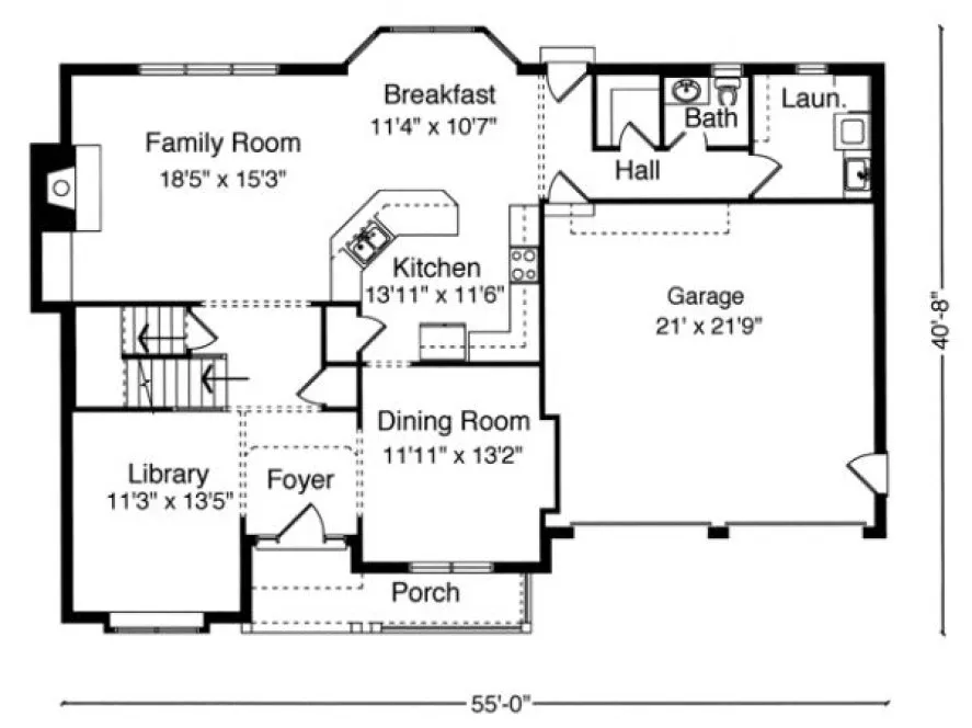 Main Floor Plan for House Plan #531140