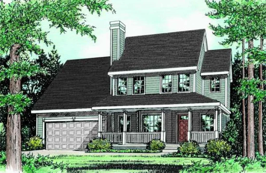 Full Rendering for House Plan #155076