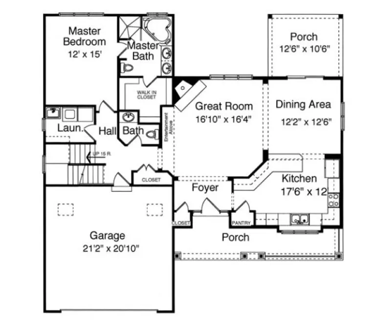 Main Floor Plan for House Plan #536340
