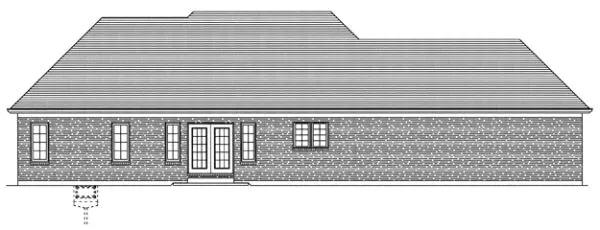 Rear Elevation for House Plan #537440