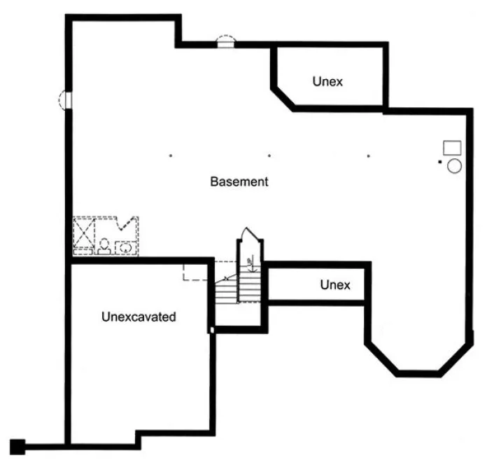 Basement Plan for House Plan #535350