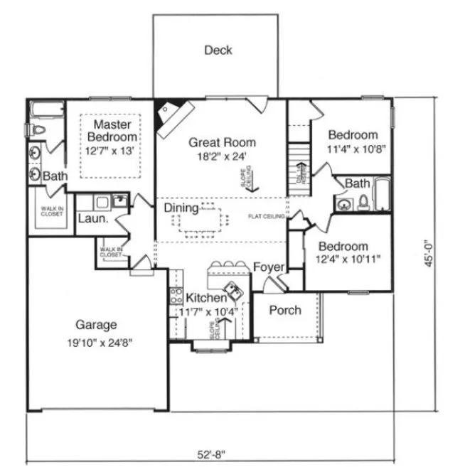 Main Floor Plan for House Plan #539440