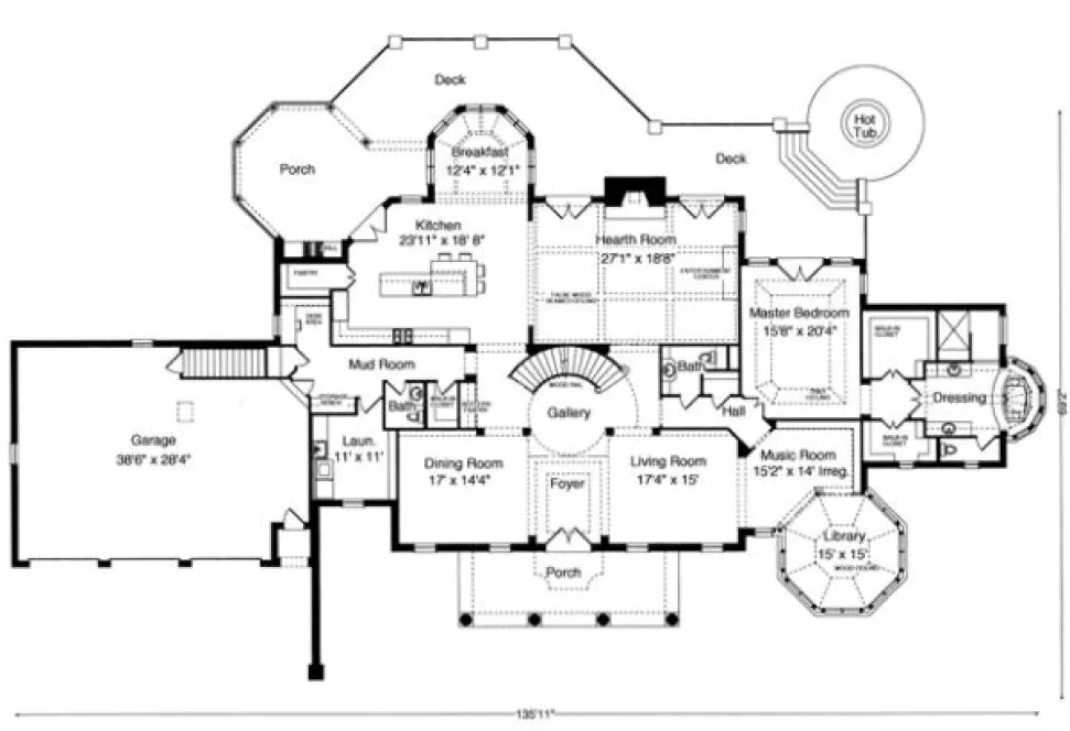 Main Floor Plan for House Plan #531830