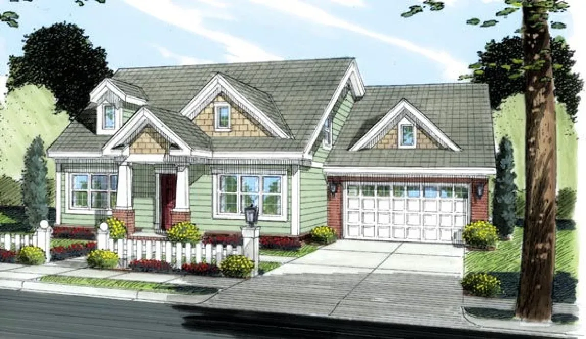 Full Rendering for House Plan #242410