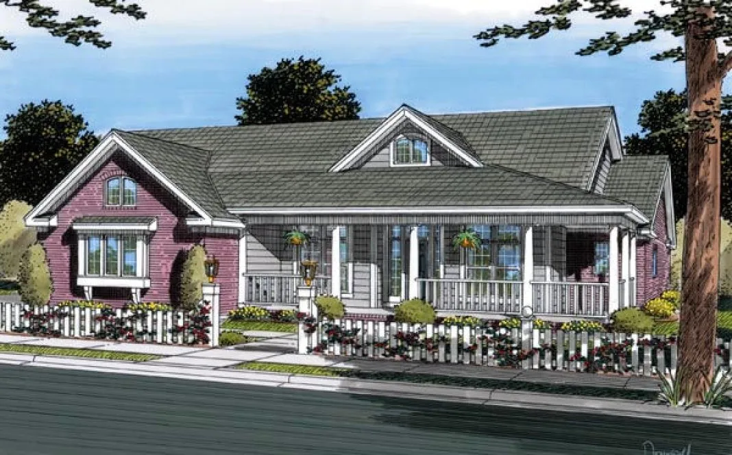 Full Rendering for House Plan #242070