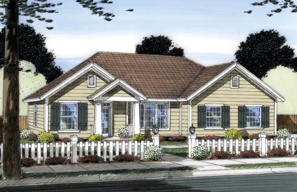 Full Rendering for House Plan #243020