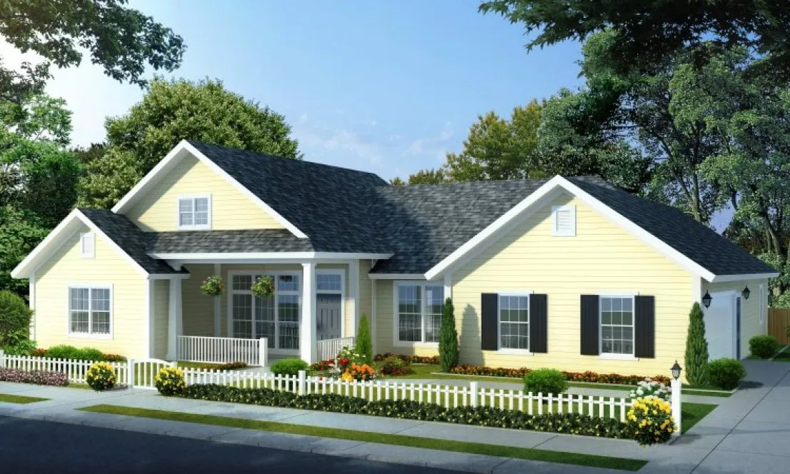 Full Rendering for House Plan #242870