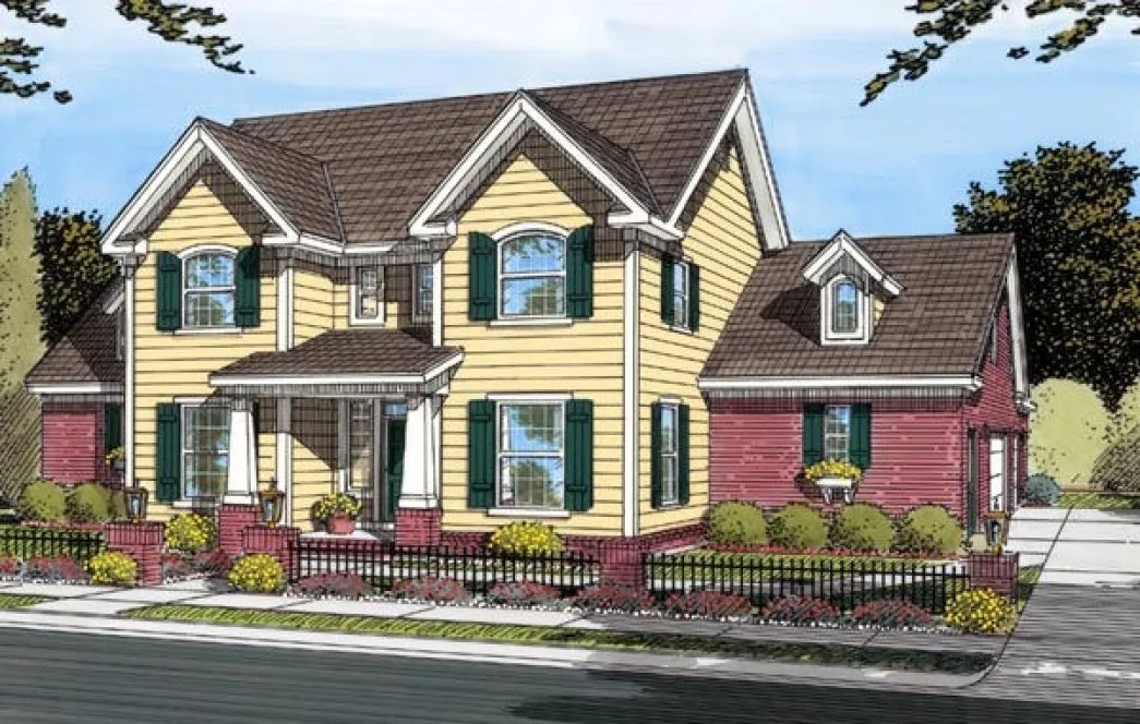 Full Rendering for House Plan #242040