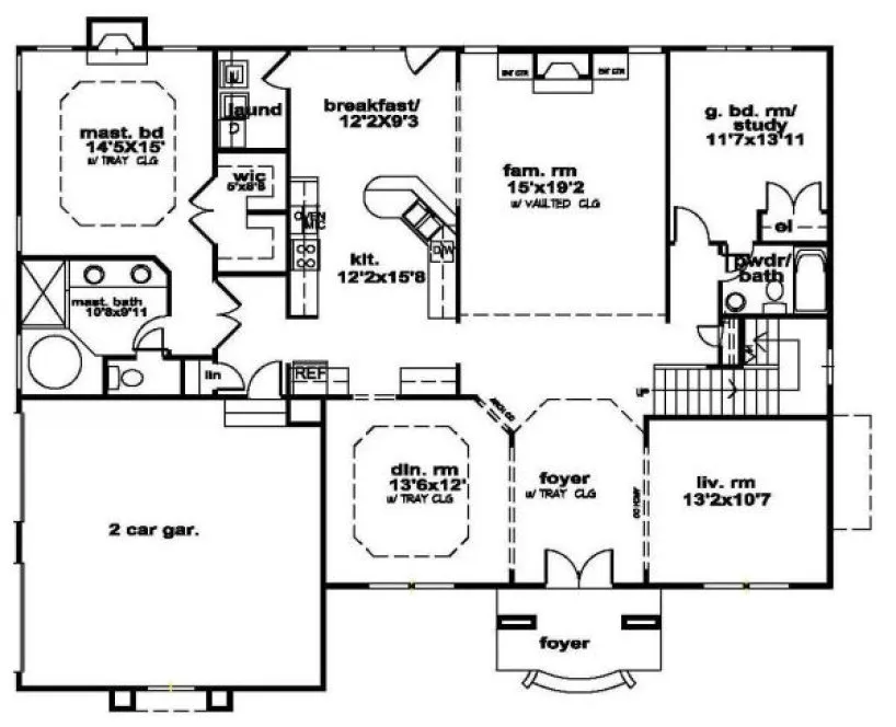 Main Floor Plan for House Plan #394150