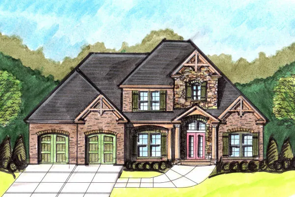 Full Rendering for House Plan #395150