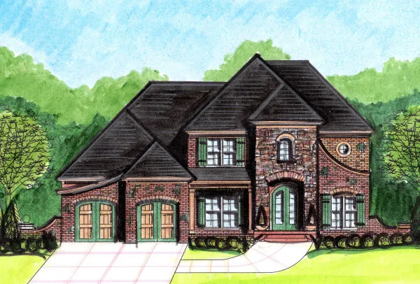 Full Rendering for House Plan #396150