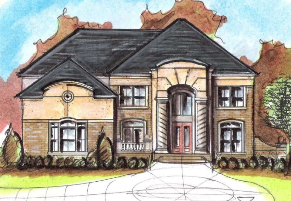 Full Rendering for House Plan #397150