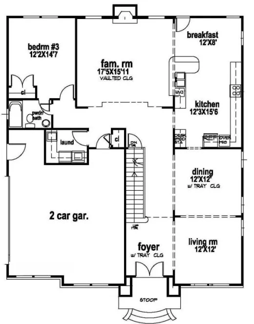 Main Floor Plan for House Plan #391250