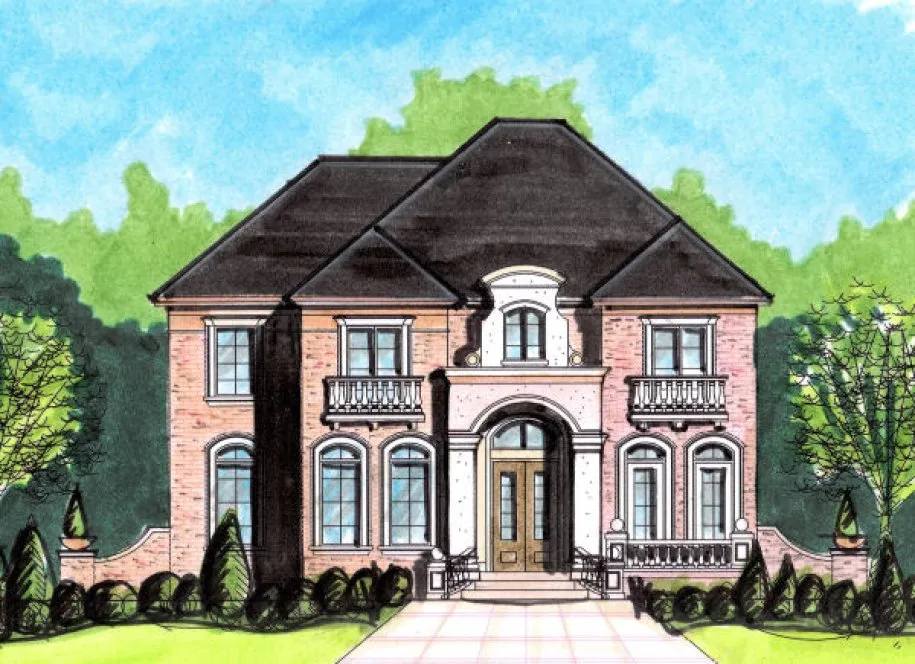 Full Rendering for House Plan #391250