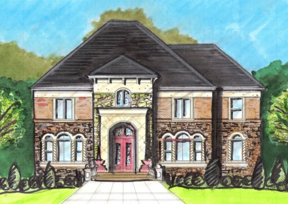 Full Rendering for House Plan #392250