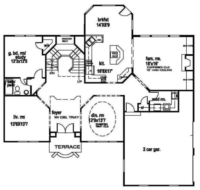Main Floor Plan for House Plan #394250