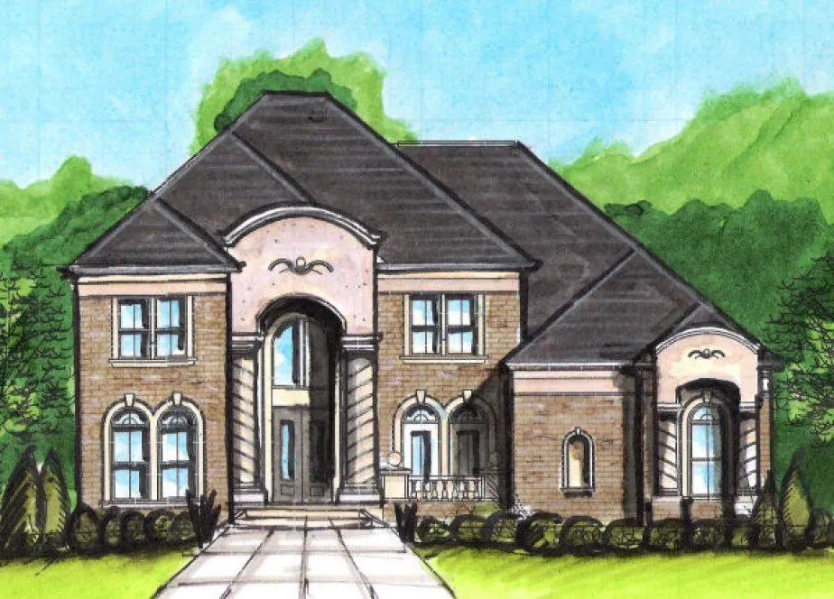 Full Rendering for House Plan #394250