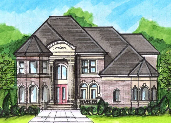 Full Rendering for House Plan #395250