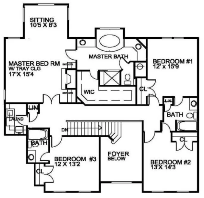 Second Floor Plan for House Plan #396250