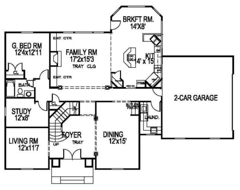 Main Floor Plan for House Plan #399250