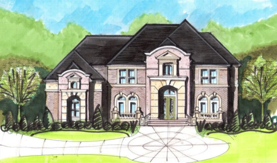 Full Rendering for House Plan #391350