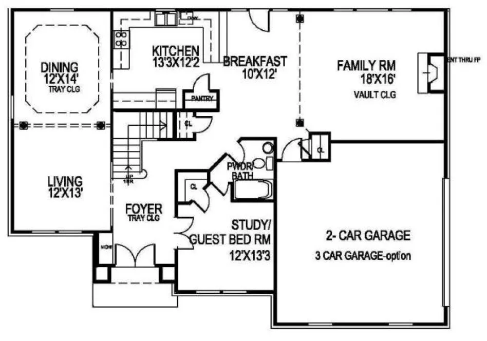 Main Floor Plan for House Plan #393350