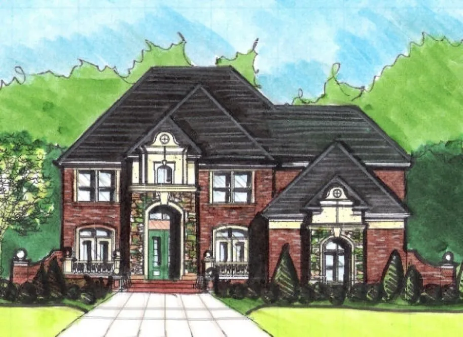 Full Rendering for House Plan #394350