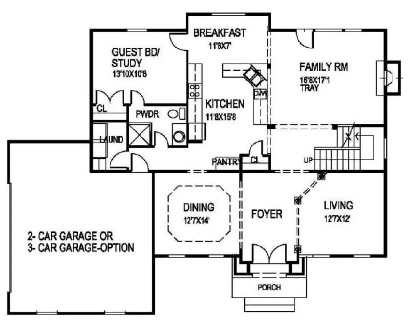 Main Floor Plan for House Plan #395350