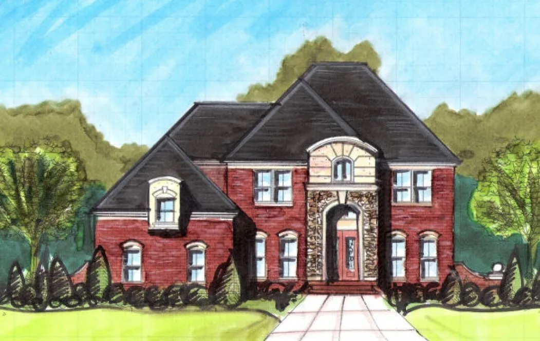 Full Rendering for House Plan #395350