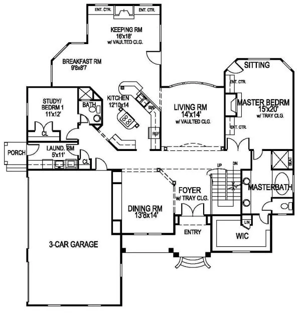Main Floor Plan for House Plan #396350