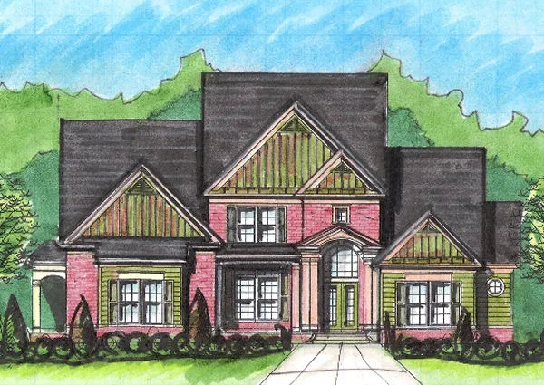 Full Rendering for House Plan #396350