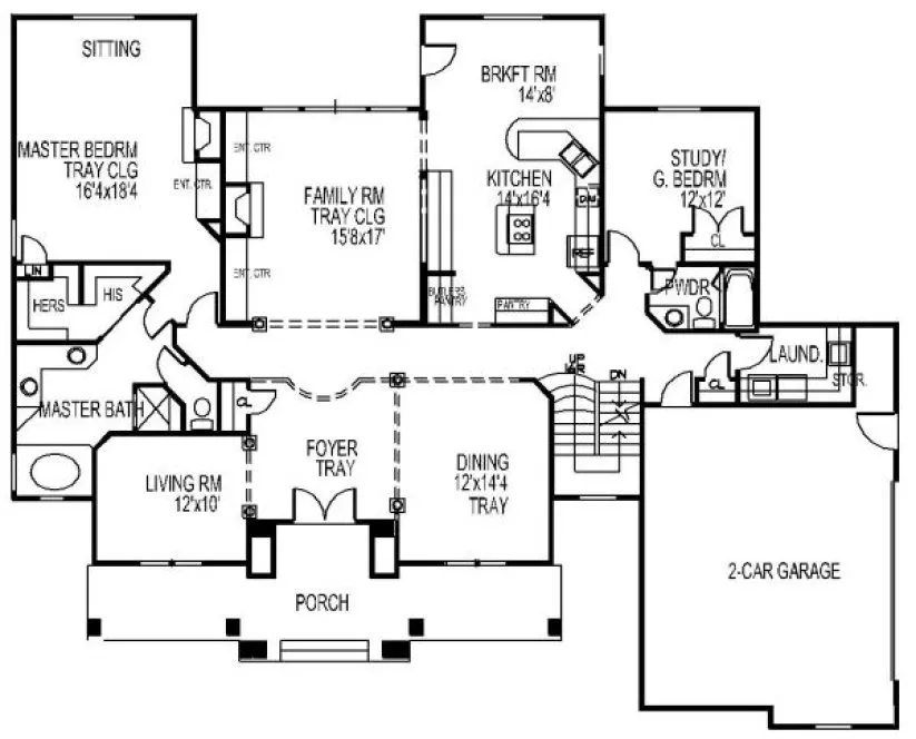 Main Floor Plan for House Plan #397350