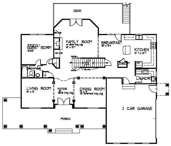 Main Floor Plan for House Plan #398350