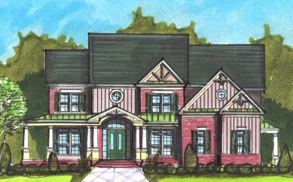 Full Rendering for House Plan #398350