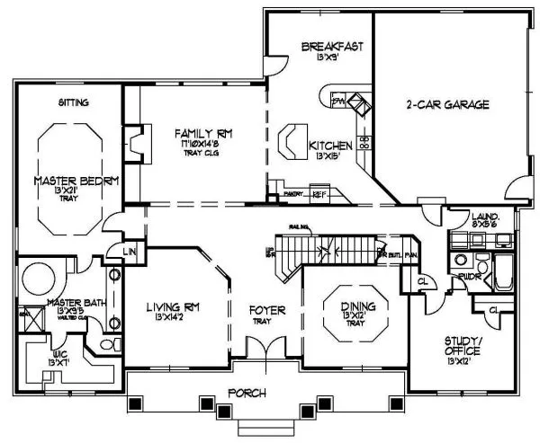 Main Floor Plan for House Plan #399350